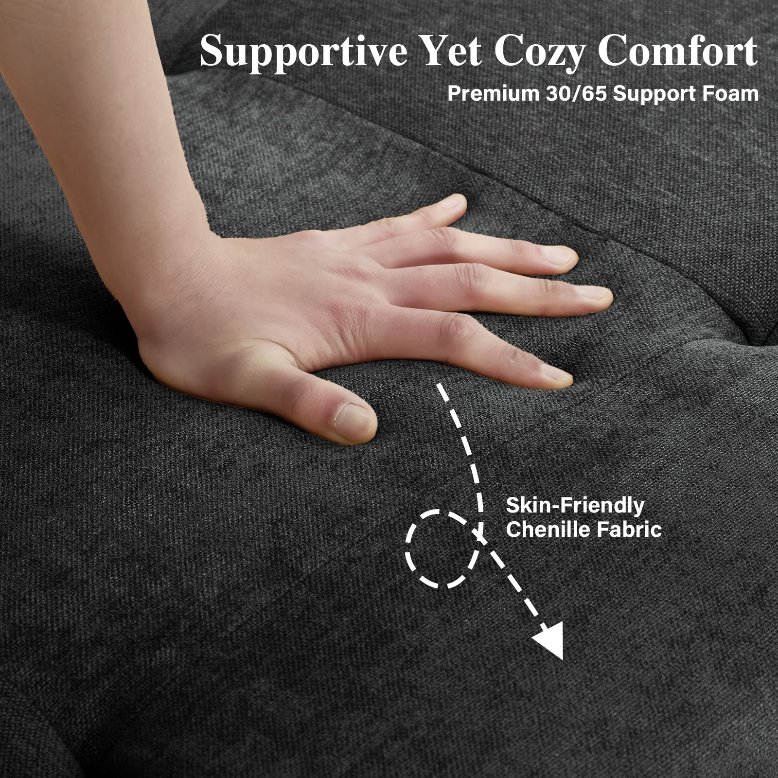 Modular Sectional Sofa With Deep Seat And Adjustable Backrest_voghion.com